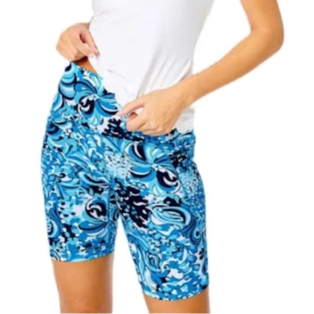 Lilly Pulitzer South Beach High Rise Shorts Resort White Mermazing sz XS - Picture 10 of 10